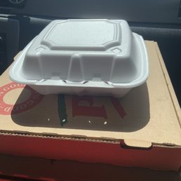 the inside of a box