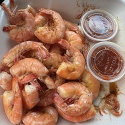 Captain Joe's Crabs and Seafood - Luke-warm, basically cold spice shrimp!