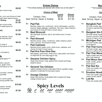 Bangkok Pad Thai - Menu - 2 of 2 - Thai Near Me - Orion charter Township, Michigan Bangkok Pad Thai - Menu - 2 of 2 - Thai Near Me - Orion charter Township, Michigan