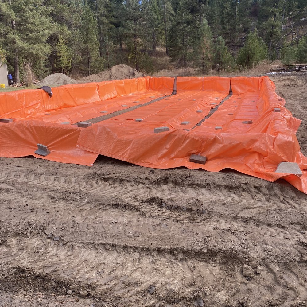 Outlaw Excavation and Construction - thermal blankets we now had to provide due to winter - Masonry/Concrete Near Me Outlaw Excavation and Construction - thermal blankets we now had to provide due to winter - Masonry/Concrete Near Me