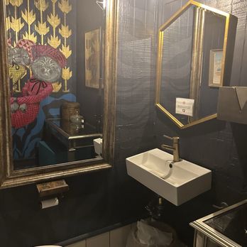 Mister Mao - Clean unisex bathroom on the right has a great cat background!! - Asian Fusion Near Me - New Orleans, Louisiana Mister Mao - Clean unisex bathroom on the right has a great cat background!! - Asian Fusion Near Me - New Orleans, Louisiana