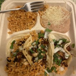 3 Soft Taco Dinner Plate