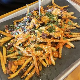 Bravas Fríes with Brisket Bravas Fríes with Brisket
