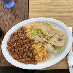 3 Hermanas Mexican Home Cooking - Gorditas with Pinto Beans and Rice