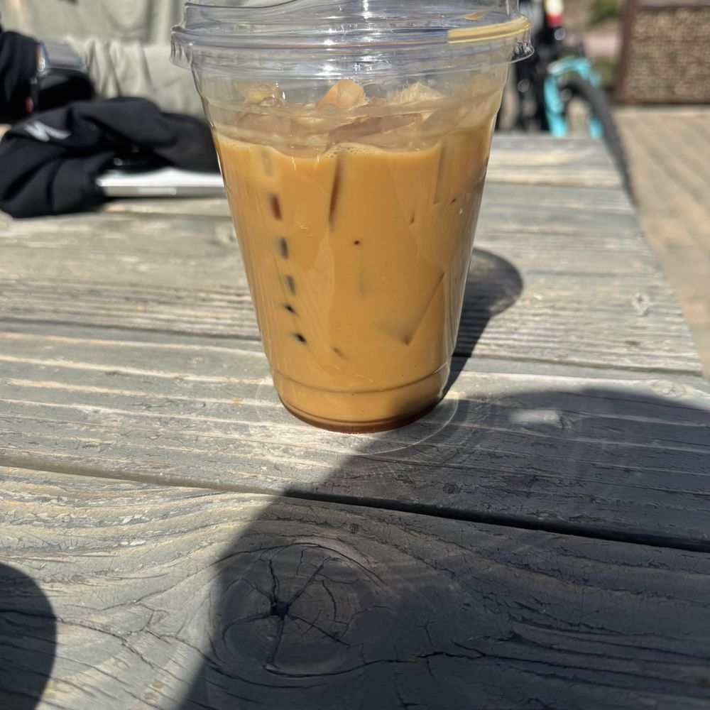 Almond milk latte Almond milk latte