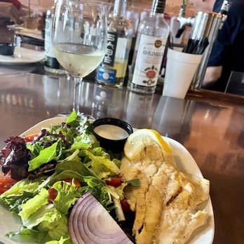 KC Wine Bistro - Red Snapper Salad delish! - Wine Bars Near Me - Crystal River, Florida