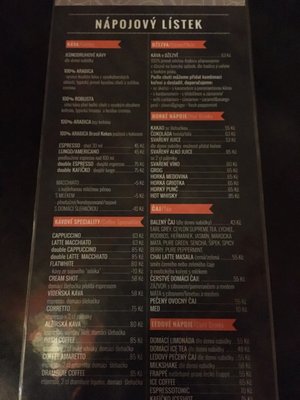 Menu photo 3 Kafíčko Prague, PR