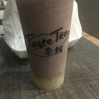 Taste Tea - Blended taro milk tea w/ coconut jelly - Bubble Tea Near Me - Ewa Beach, Hawaii