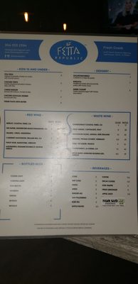 Menu photo 4 Fetta Republic Lighthouse Point, FL