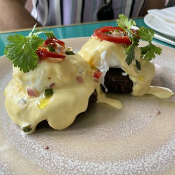 Strawberry Moon - Falafel Benedict - Mediterranean Near Me - Miami Beach, Florida Strawberry Moon - Falafel Benedict - Mediterranean Near Me - Miami Beach, Florida