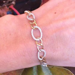 Valle Jewelers - 14kt yellow gold diamond bracelet