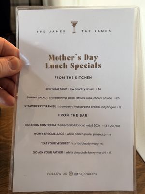 Menu photo 3 The James Charleston, SC Menu photo 3 The James Charleston, SC