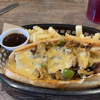 The Green Table Restaurant - The Philly with the fries were delicious! The cheese melts in your mouth - Vegan Near Me - Palm Harbor, Florida The Green Table Restaurant - The Philly with the fries were delicious! The cheese melts in your mouth - Vegan Near Me - Palm Harbor, Florida
