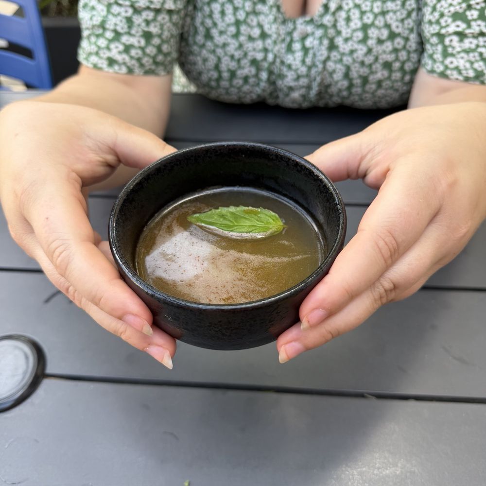 Less Traveled - That's So Ramen (gin, lime, five spice, basil, msg, chili oil) - Cocktail Bars Near Me - Grand Rapids, Michigan Less Traveled - That's So Ramen (gin, lime, five spice, basil, msg, chili oil) - Cocktail Bars Near Me - Grand Rapids, Michigan