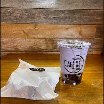 Cafe 86 - Ube Monster Milkshake with Boba and Ube Butter Bar - Desserts Near Me - Union City, California Cafe 86 - Ube Monster Milkshake with Boba and Ube Butter Bar - Desserts Near Me - Union City, California