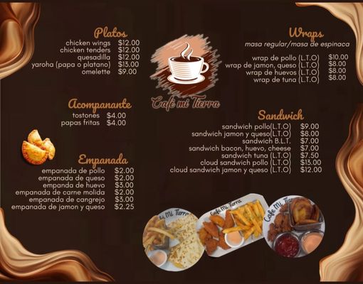 Menu photo 1 Cafe Mi Tierra Paterson, NJ Menu photo 1 Cafe Mi Tierra Paterson, NJ