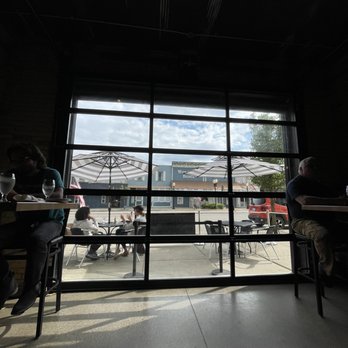 The Highway Brewing Company - Overhead door for the summer - Breweries Near Me - West Branch, Michigan
