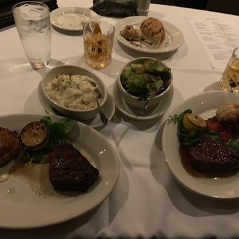 Morton's The Steakhouse - 6 oz. Filet Mignon, Cold Water Lobster Tail, Jumbo Lump Crab Cake, Sour Cream Mashed Potatoes, Sauteed Brussels Sprouts - Steakhouses Near Me - Naperville, Illinois Morton's The Steakhouse - 6 oz. Filet Mignon, Cold Water Lobster Tail, Jumbo Lump Crab Cake, Sour Cream Mashed Potatoes, Sauteed Brussels Sprouts - Steakhouses Near Me - Naperville, Illinois