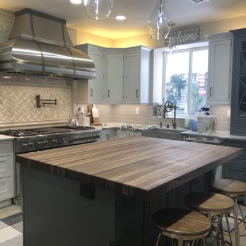 Kitchens Etc - Finished! Walnut island, Thermador appliances, custom hood! - Kitchen & Bath Near Me - Simi Valley, California