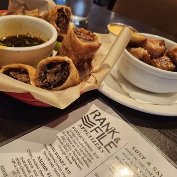 RANK & FILE - Birria eggrolls - Bars Near Me - El Cajon, California RANK & FILE - Birria eggrolls - Bars Near Me - El Cajon, California