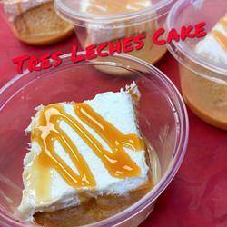 Light sponge cake soaked in a sweet milk mixture topped with heavy cream and nutella drizzle!