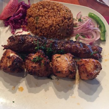 Istanbul Grill - Kebab Combo - Lamb Adana and Chicken Shish with bulgar subbed for rice. Cooked to perfection! - Turkish Near Me - Avon, Ohio Istanbul Grill - Kebab Combo - Lamb Adana and Chicken Shish with bulgar subbed for rice. Cooked to perfection! - Turkish Near Me - Avon, Ohio
