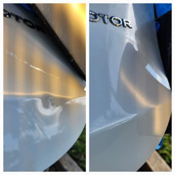 The Dent Queen - Before and after photo - Mobile Dent Repair Near Me