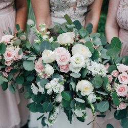 Bridal and bridesmaid bouquets