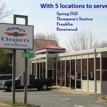 Jimmy's Cleaners - 5 locations to serve you! Spring Hill, Thompson's Station, Franklin, Brentwood - Sewing & Alterations Near Me - Franklin, Tennessee Jimmy's Cleaners - 5 locations to serve you! Spring Hill, Thompson's Station, Franklin, Brentwood - Sewing & Alterations Near Me - Franklin, Tennessee