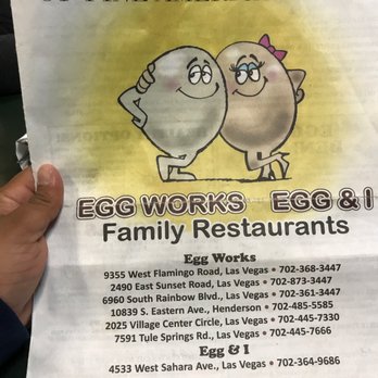 Egg Works - Menu cover - Breakfast & Brunch Near Me - Las Vegas, Nevada Egg Works - Menu cover - Breakfast & Brunch Near Me - Las Vegas, Nevada