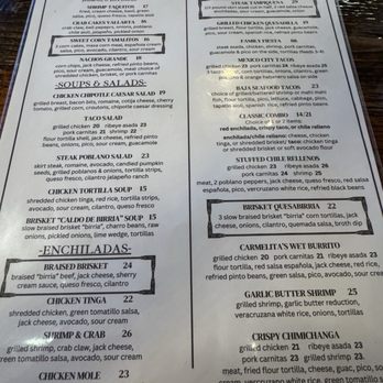 Carmelita's Kitchen + Tequila - Menu2 - Mexican Near Me - Cypress, Texas