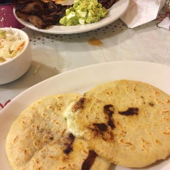 Las Perlas - Steak at top and Pupusas! - Spanish Near Me - Queens, New York