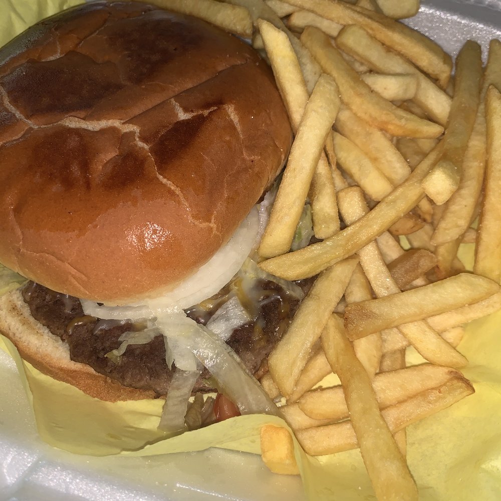 Los Alberto's Mexican Food - Hamburger with fries - Mexican Near Me - Hurst, Texas