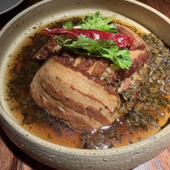 By Antidote - Braised pork with mustard greens - Szechuan Near Me - New York, New York By Antidote - Braised pork with mustard greens - Szechuan Near Me - New York, New York