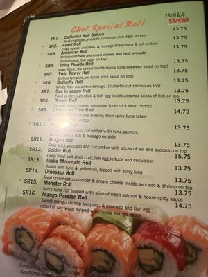 Menu photo 1 Inaka Sushi and Hibachi Chesapeake Chesapeake, VA