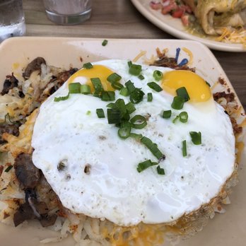 Snooze, an A.M. Eatery - Breakfast bowl , with vegetarian soy chorizo sausage. Really good - Breakfast & Brunch Near Me - Nashville, Tennessee