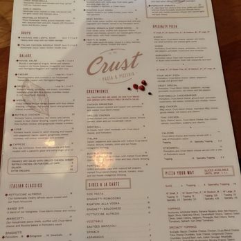 Crust Pasta & Pizzeria - Menu - Pizza Near Me - Alpharetta, Georgia Crust Pasta & Pizzeria - Menu - Pizza Near Me - Alpharetta, Georgia