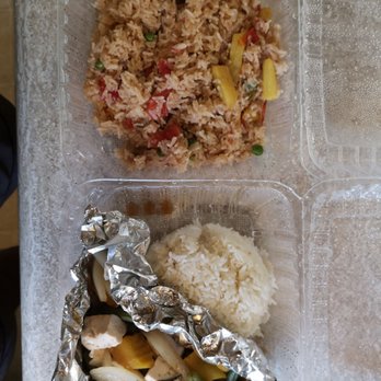 Thai Stick - Top - Veg pineapple fried rice, bottom - veg spicy pumpkin - Thai Near Me - Millbrae, California
