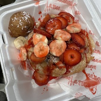 Hell’s Chicken - Strawberry banana funnel cake and Deep-Fried Oreos YUMMMM - Chicken Shop Near Me - Los Angeles, California Hell’s Chicken - Strawberry banana funnel cake and Deep-Fried Oreos YUMMMM - Chicken Shop Near Me - Los Angeles, California