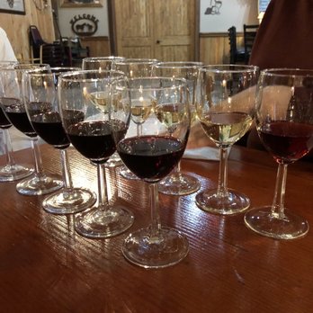Moulton Falls Winery - a row of wine glasses - Music Venues Near Me - Yacolt, Washington