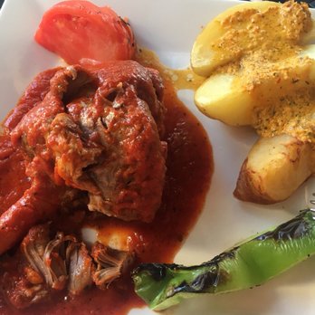 Cafe Agora - Lamb shank with roasted potatoes - Turkish Near Me - Atlanta, Georgia