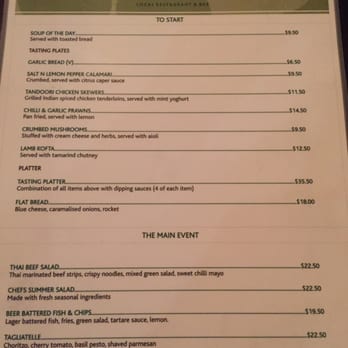 Strathmore Local - Dinner Menu - Bistros Near Me - Wellington, WGN Strathmore Local - Dinner Menu - Bistros Near Me - Wellington, WGN
