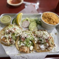 The 3 Amigos Mexican Restaurant - Mahi Mahi Tacos!!