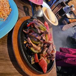 Lime - Beef and chicken combo fajitas