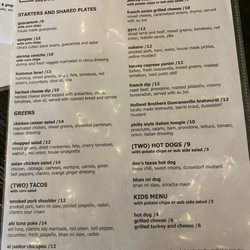 Sugar Run Brewing - Food Menu - August 2023