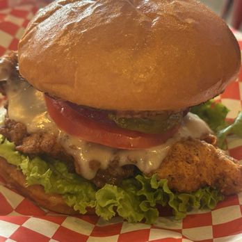 Quig's Meats & Eats - Yardbird sandwich. $12 plus $2 for a piece of cheese. Good sandwich - Burgers Near Me - St Johns, Florida