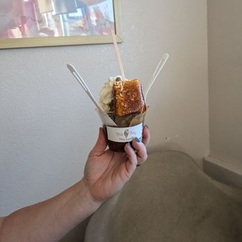 Pink Pony Soft Serve - Ice cream with a roasted marshmallow - Ice Cream & Frozen Yogurt Near Me - Albuquerque, New Mexico Pink Pony Soft Serve - Ice cream with a roasted marshmallow - Ice Cream & Frozen Yogurt Near Me - Albuquerque, New Mexico