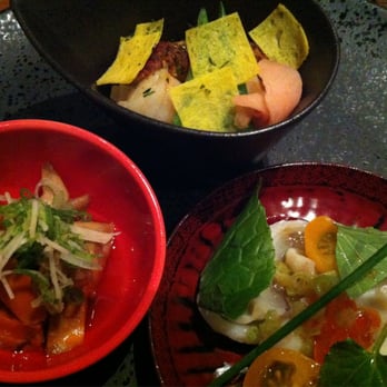 Wakuriya - Chirashi Sushi (Shrimp, Unagi, Kinshi Tamago, Fresh Octopus Salad, Braised Binco Tuna and Ankimo w/Quince Vinegar - Japanese Near Me - San Mateo, California