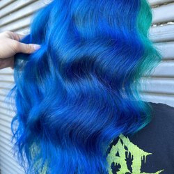 Bleached and dyed hair by Meg