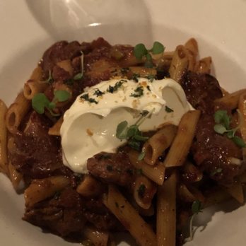 Alchemy Bistro & Bar - Veal in a savory osso bucco sauce with mascarpone cheese. - New American Near Me - Edgartown, Massachusetts Alchemy Bistro & Bar - Veal in a savory osso bucco sauce with mascarpone cheese. - New American Near Me - Edgartown, Massachusetts